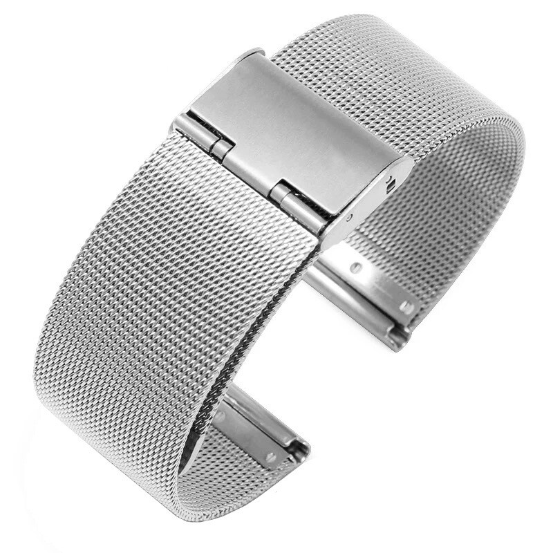 04 line Stainless Steel Milanese Watch Strap Mesh Woven Bracelet 18 20 22 24mm