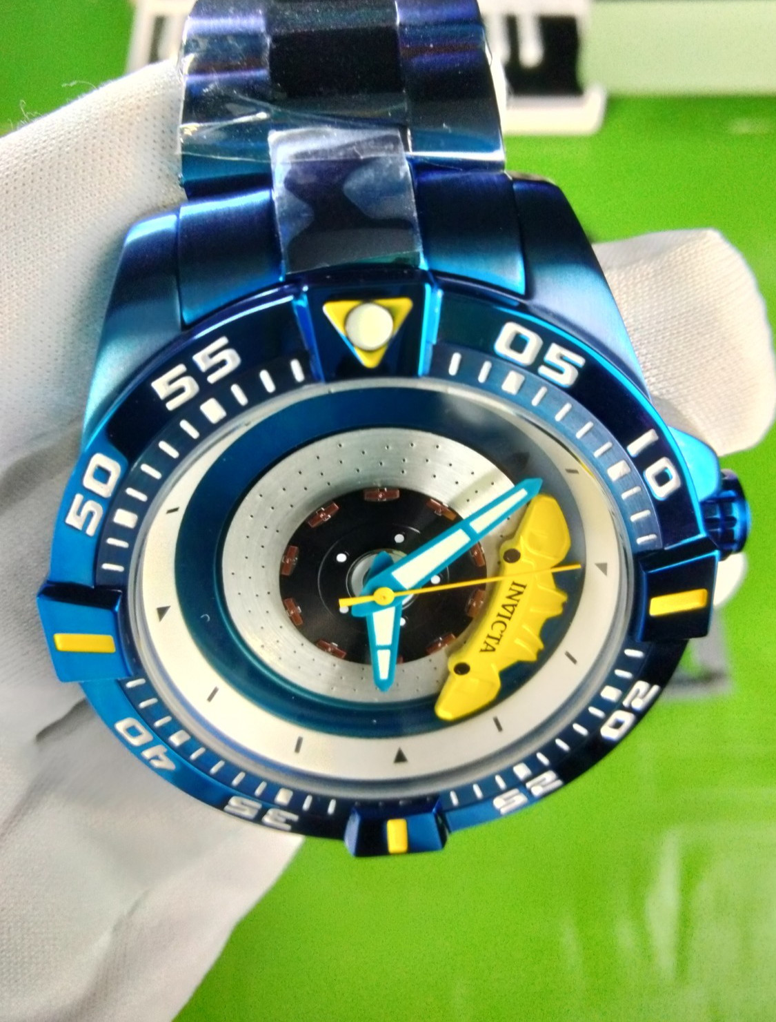 Invicta S1 Rally 37051 Automatic Men Watch 51 mm Blue Steel Zager Exclusive 100M