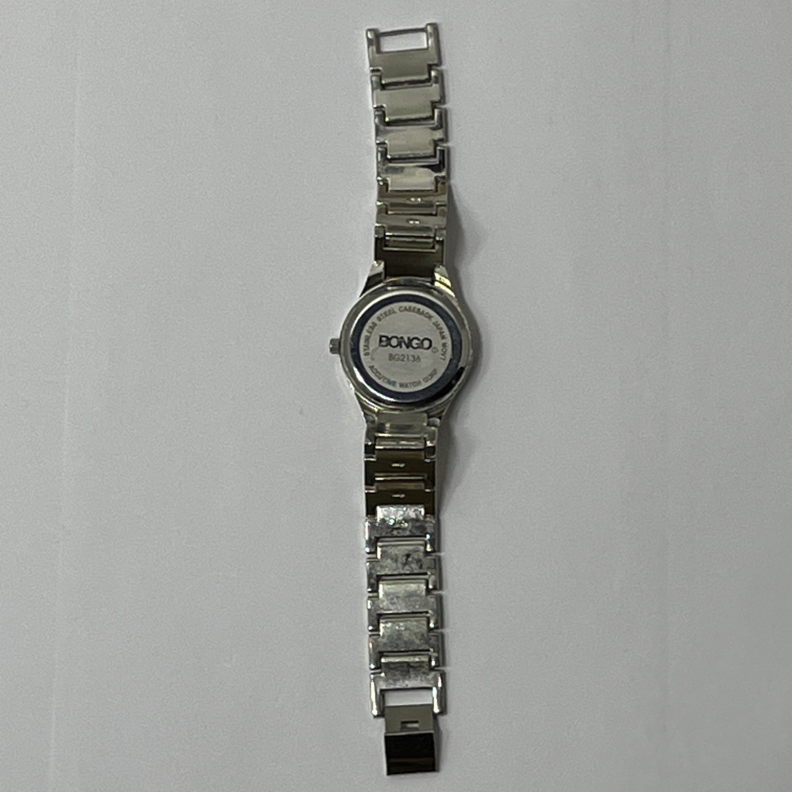 Vintage Women’s Bongo Quartz Accutime Watch Corp Mother Of Pearl Dial BG2136