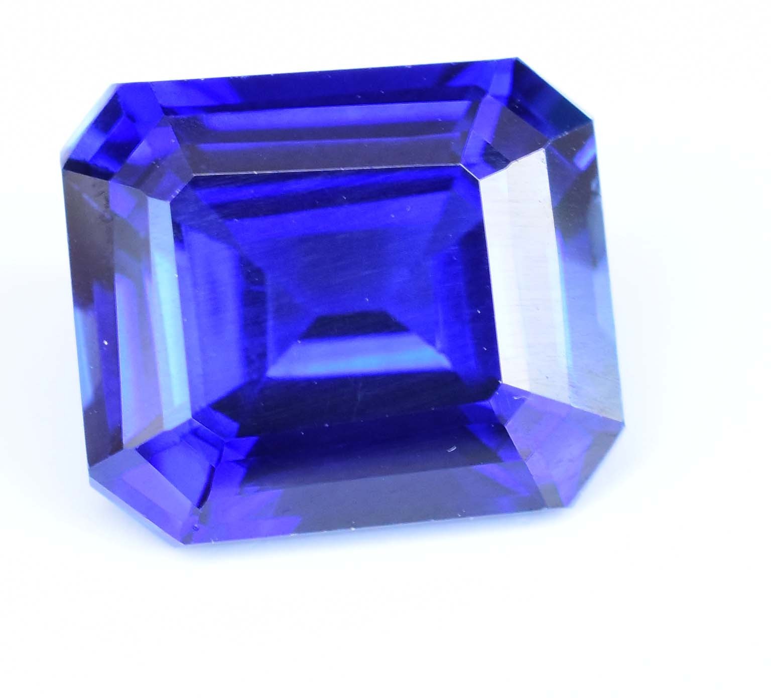 Flawless 12.80 Ct Natural Blue Ceylon Sapphire AGL Certified Emerald Gemstone