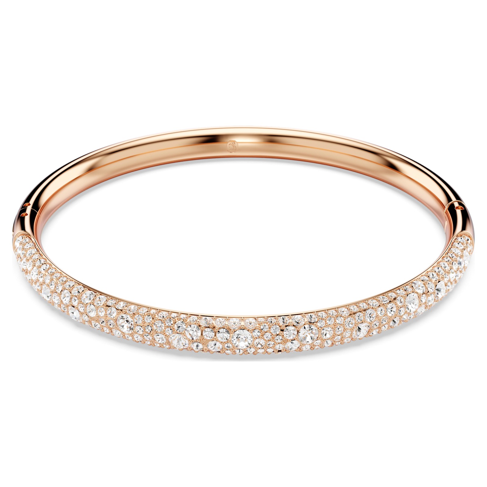 Swarovski Sublima Bangle, Large, Snow Pavé, White, Rose Gold-tone Plated 5688612