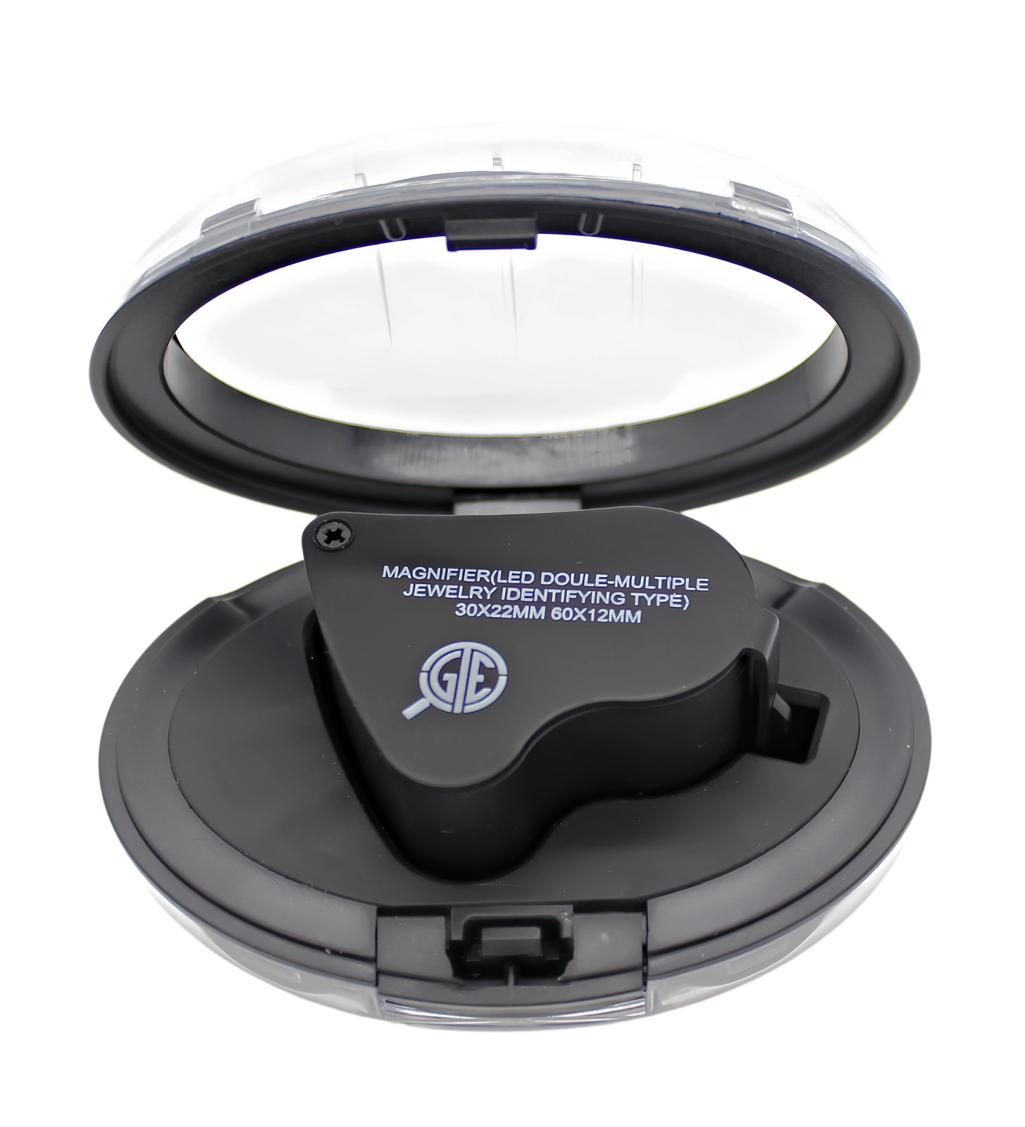 30X 60X Magnifying Magnifier Jewelers Diamonds Eye Jewelry Loupe Loop LED Lights