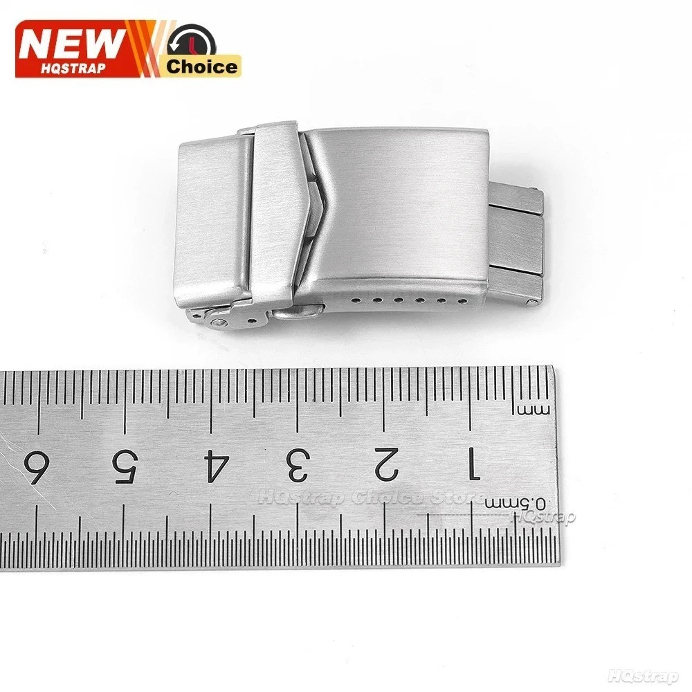 316L Solid Folding Watch Clasp18 20 22mm Stainless Steel Watch Band Buckle