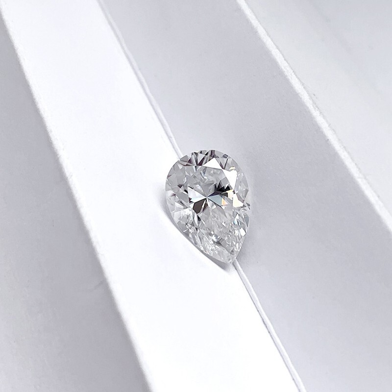 0.1-10ct Pear Cut Loose Moissanite Stone D Color VVS1 Excellent Cut Pass Tester