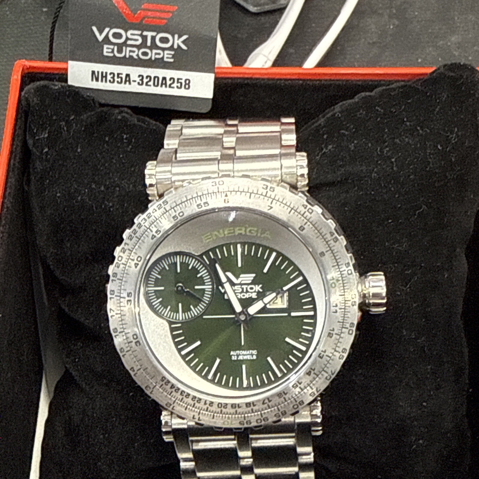 Vostok-Europe Energia Russian Watch Limited Edition Green Dial 182/999