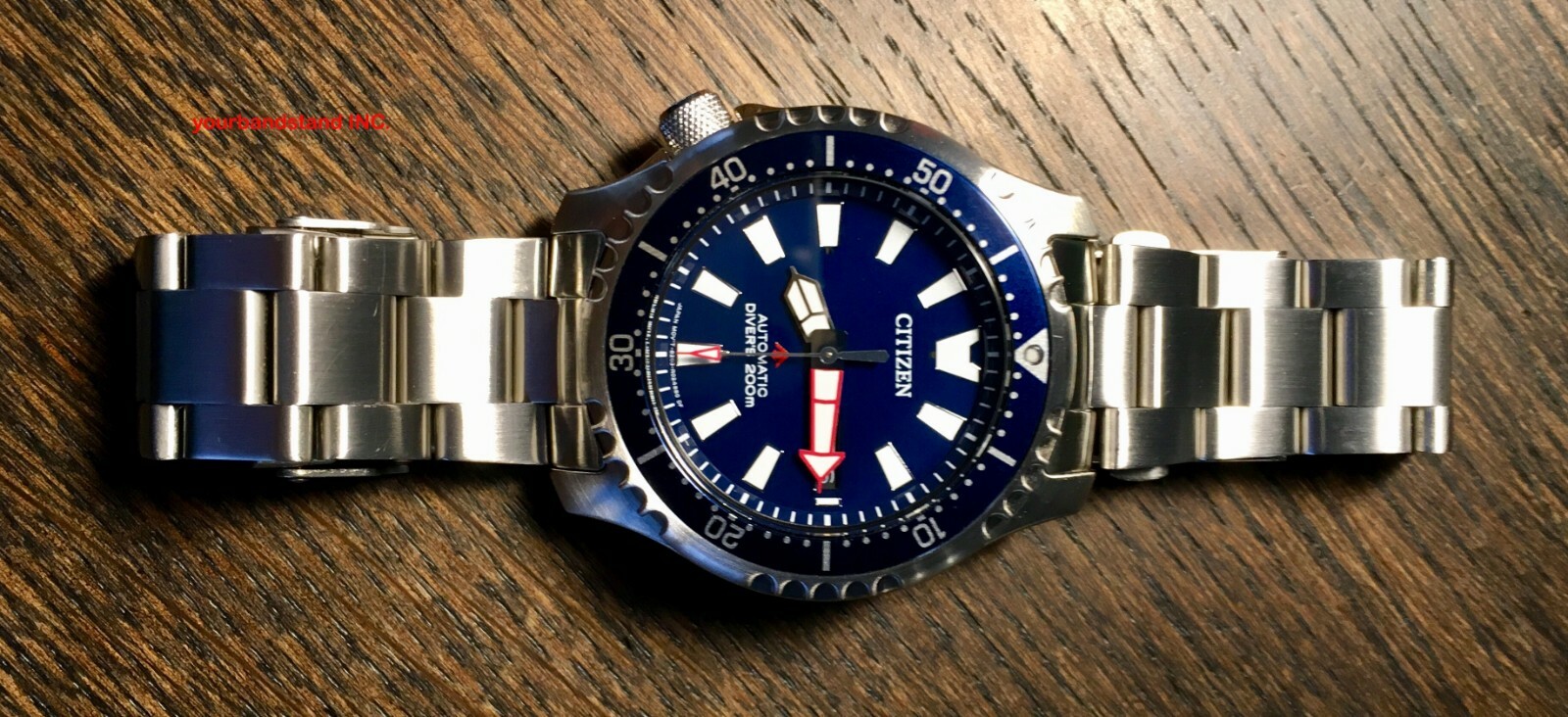 20mm CURVED STAINLESS STEEL OYSTER BRACELET Fit Citizen PrMaster NY0081-10L Fugu