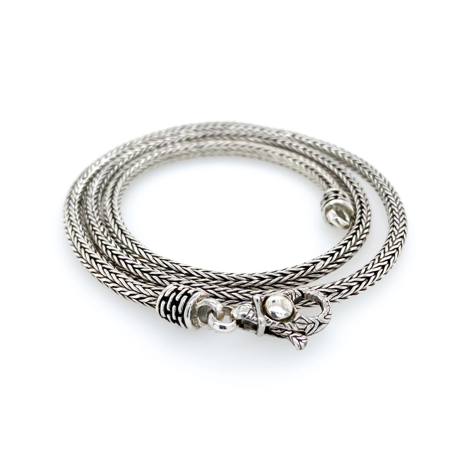 Ryan Christian Dragon Bones Tulang Naga 925 Sterling Silver Chain 3.5mm. 20 in.