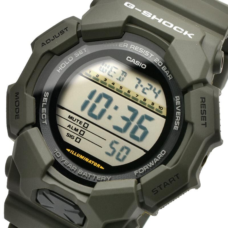 Casio G-Shock GD-010-3JF Quartz Gray Dial 51.9 mm Watch