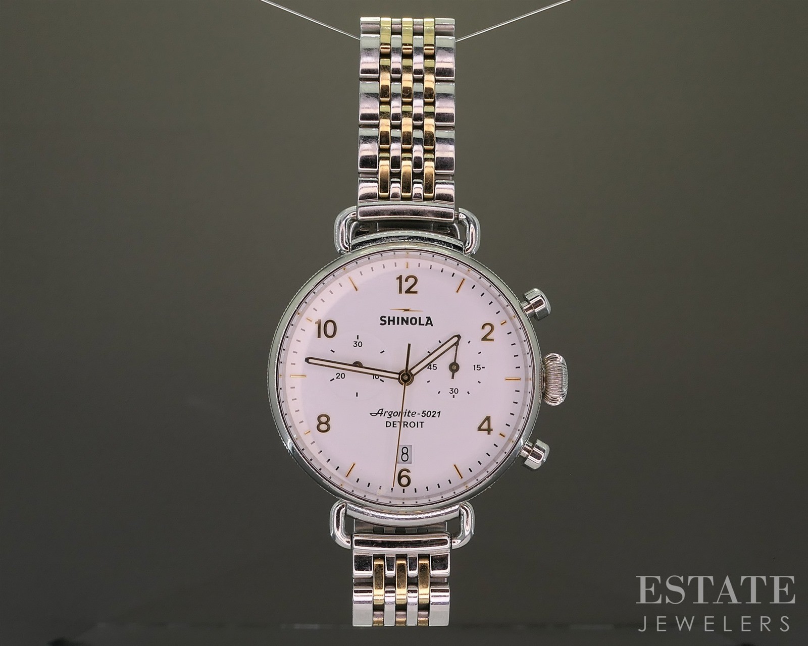 Shinola Runwell Chronograph 37mm Stainless Steel Bracelet Watch p27380