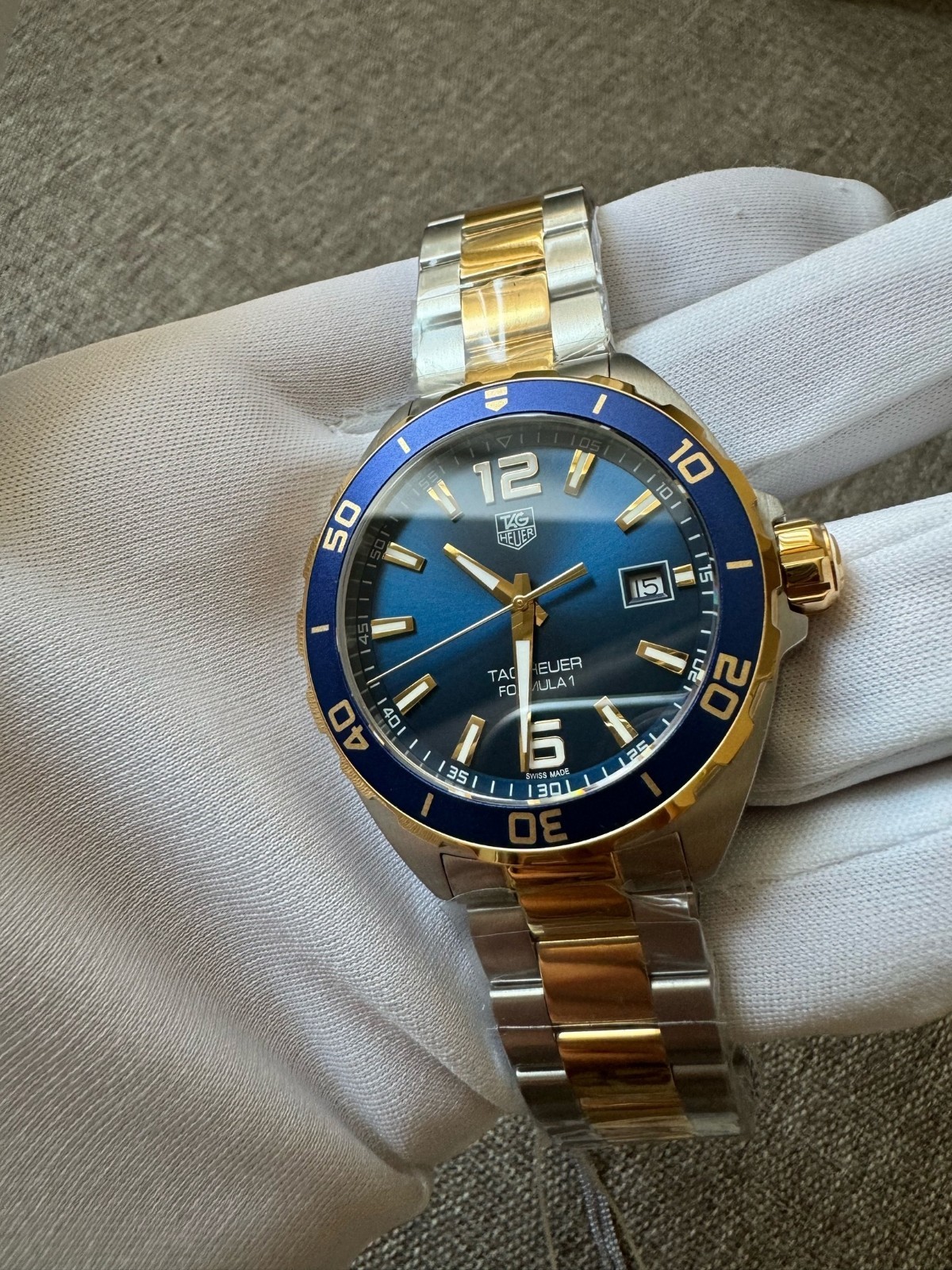 TAG Heuer Formula 1 Quartz Steel Blue Gold Men’s Watch WAZ1120.BB0879