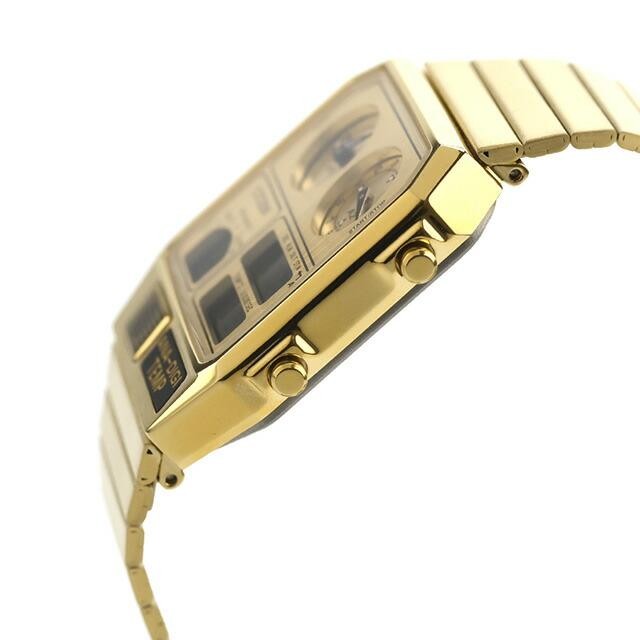 CITIZEN JG2103-56P Metallic Gold ANA-DIGI TEMP Analog Digital Vintage Watch Men