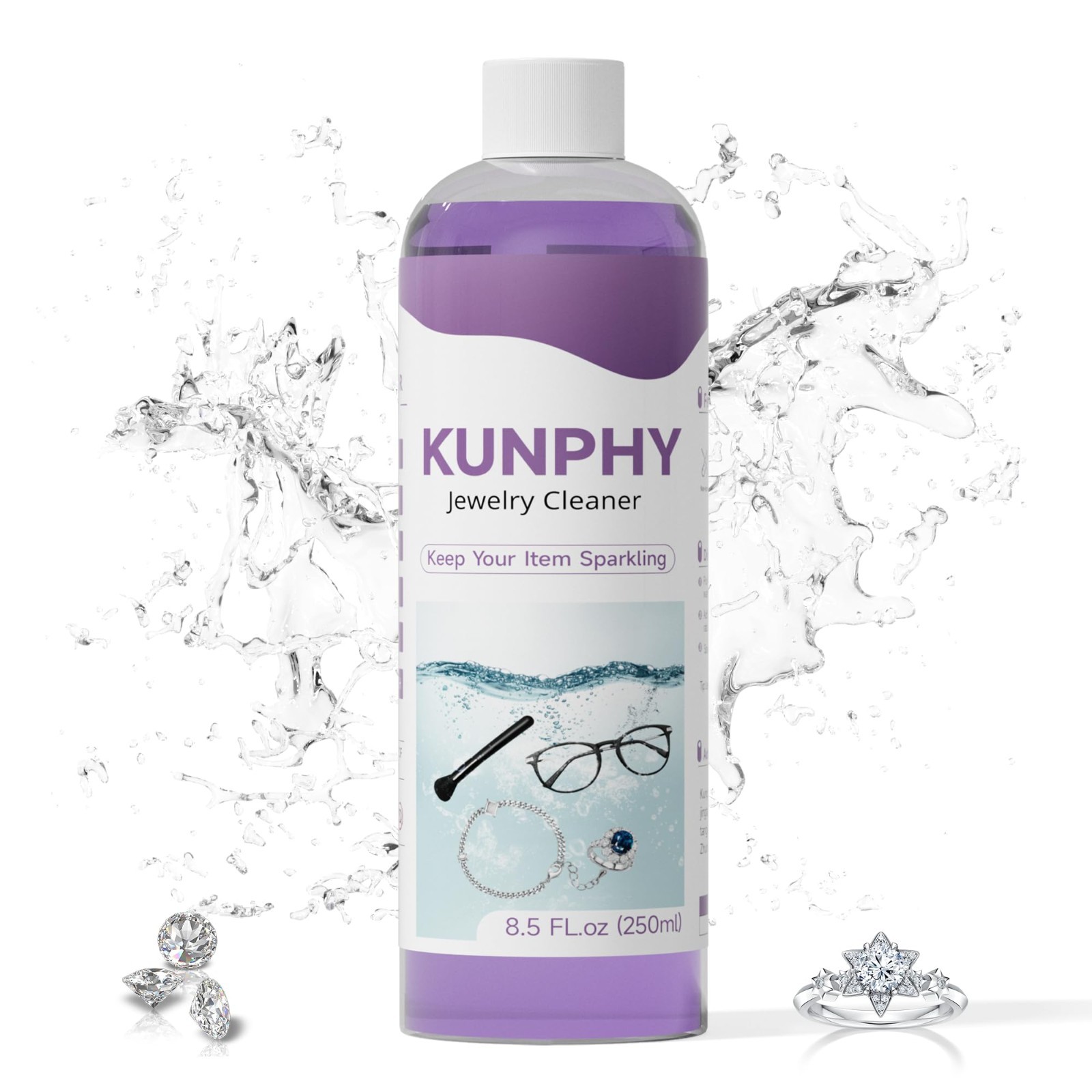 Ultra-Efficient Jewelry Cleaner – Plant-Based Formula for Silver, Gold, Diamonds