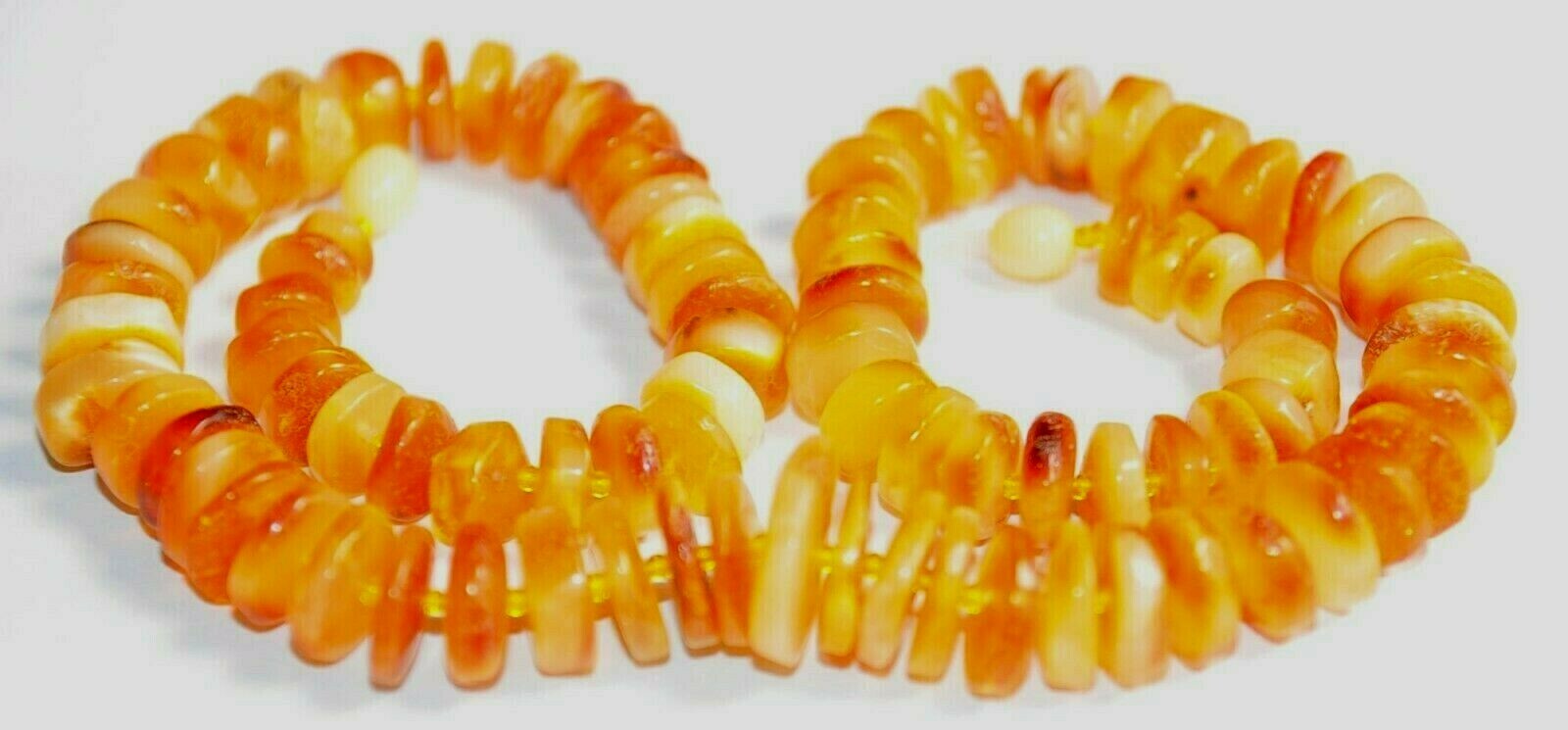 ✅51 cm =42gr RUSSIAN SOVIET BALTIC AMBER BEAD NECKLACE 琥珀 BRACELET STONE PENDANT