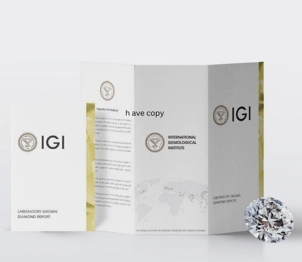 IGI Certified 3.00Ct Cushion Cut Lab Grown Diamond Ring F VVS2 14K Yellow Gold