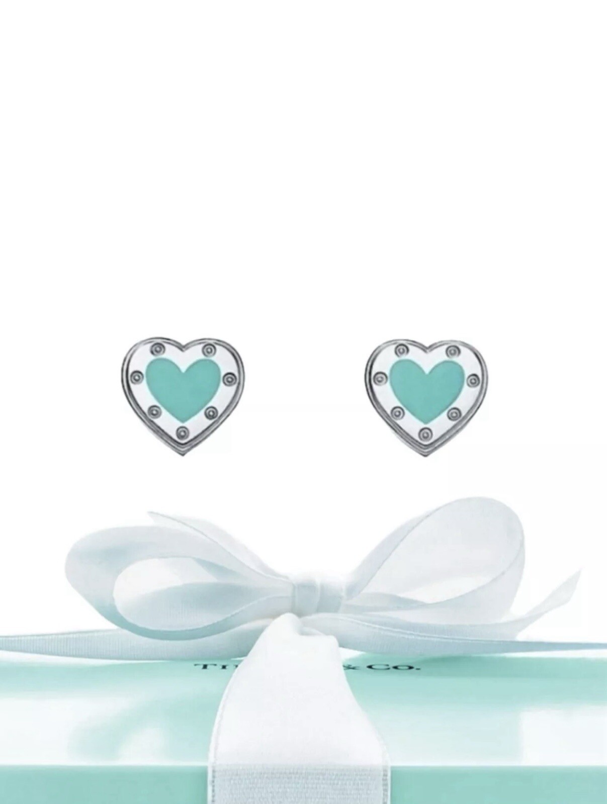 Love Tiffany & Co Blue Heart Earrings