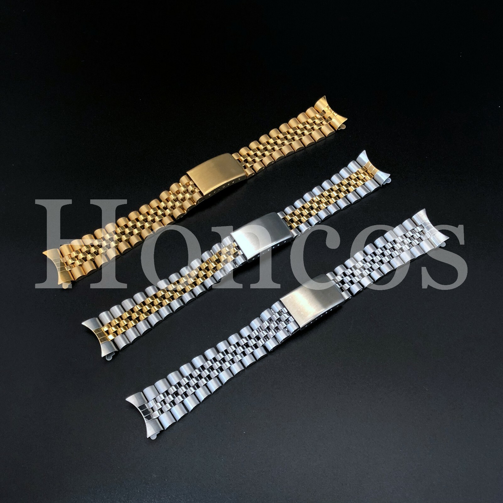 19MM JUBILEE WATCH REPLACEMENT BAND BRACELET FITS FOR ROLEX TUDOR GOLD TWO TONE