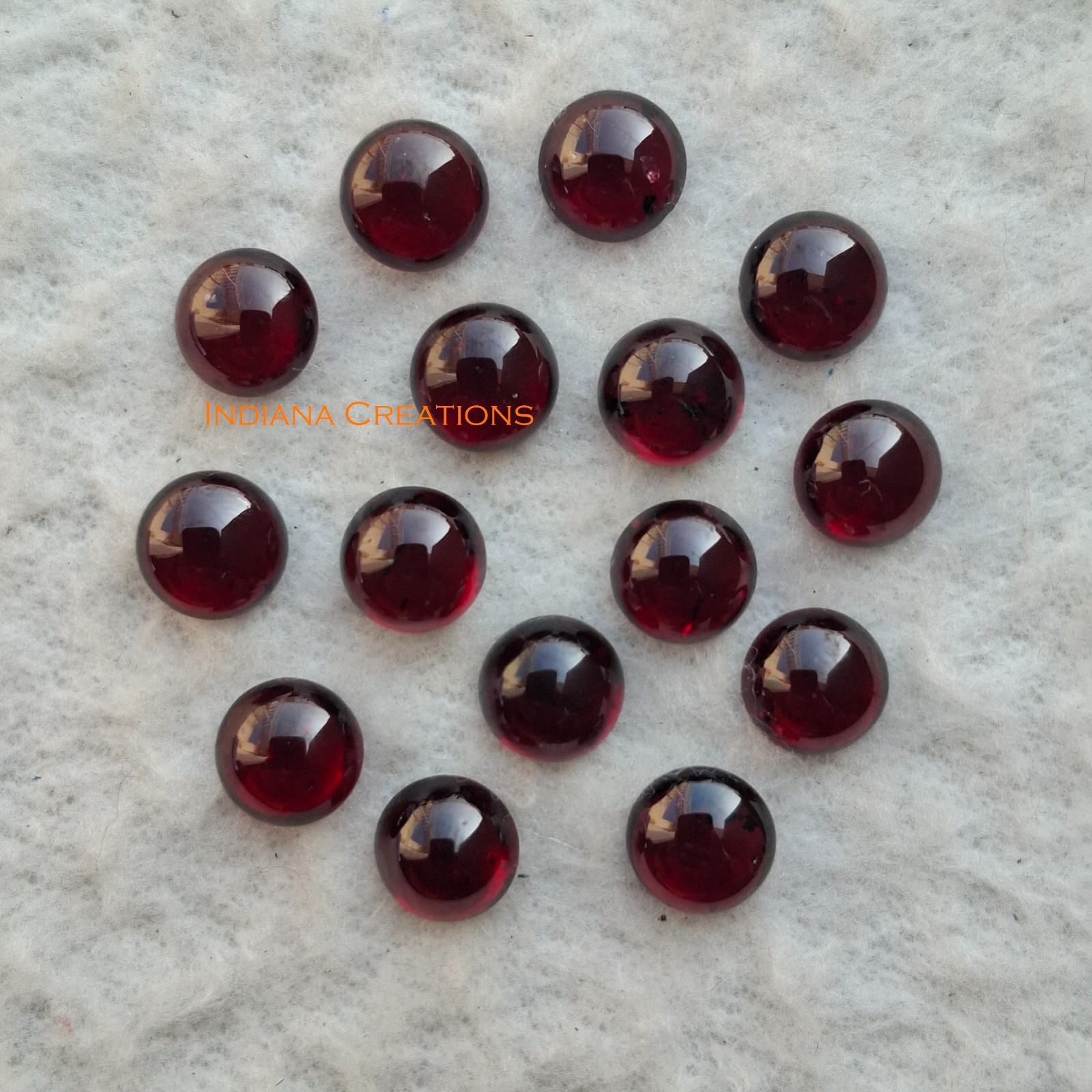 Natural Garnet Mozambique Round Cabochon 3mm To 10mm Loose Gemstone