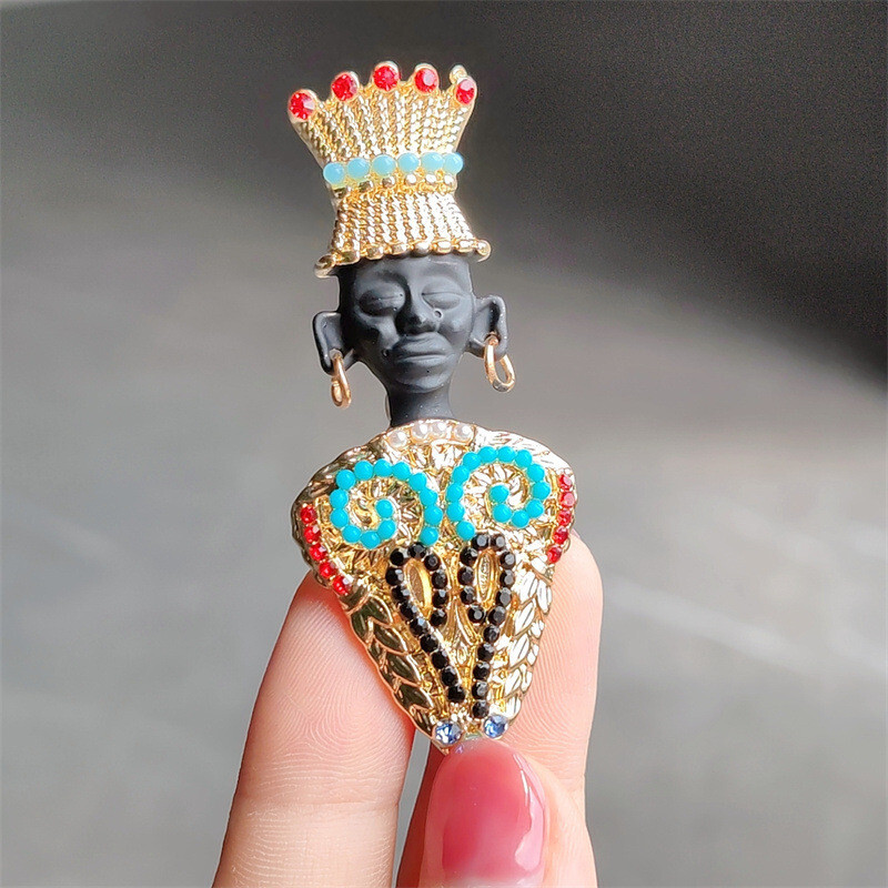 Art Deco Vintage Style Blackamore Brooch