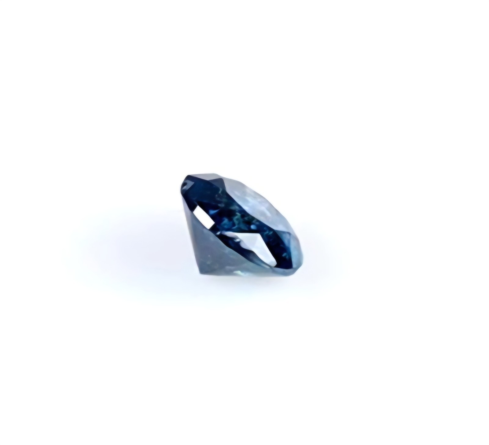 1.10ct Fancy Vivid BLUE DIAMOND Color Clarity I2 Top Spectacular Galaxy Pattern