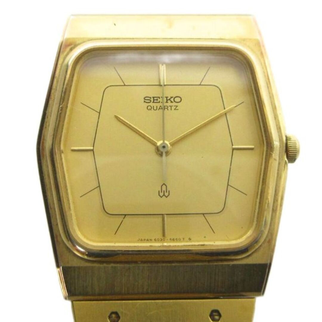 Seiko 6030 5560 Wristwatch Watch Quartz Logo Gold Color