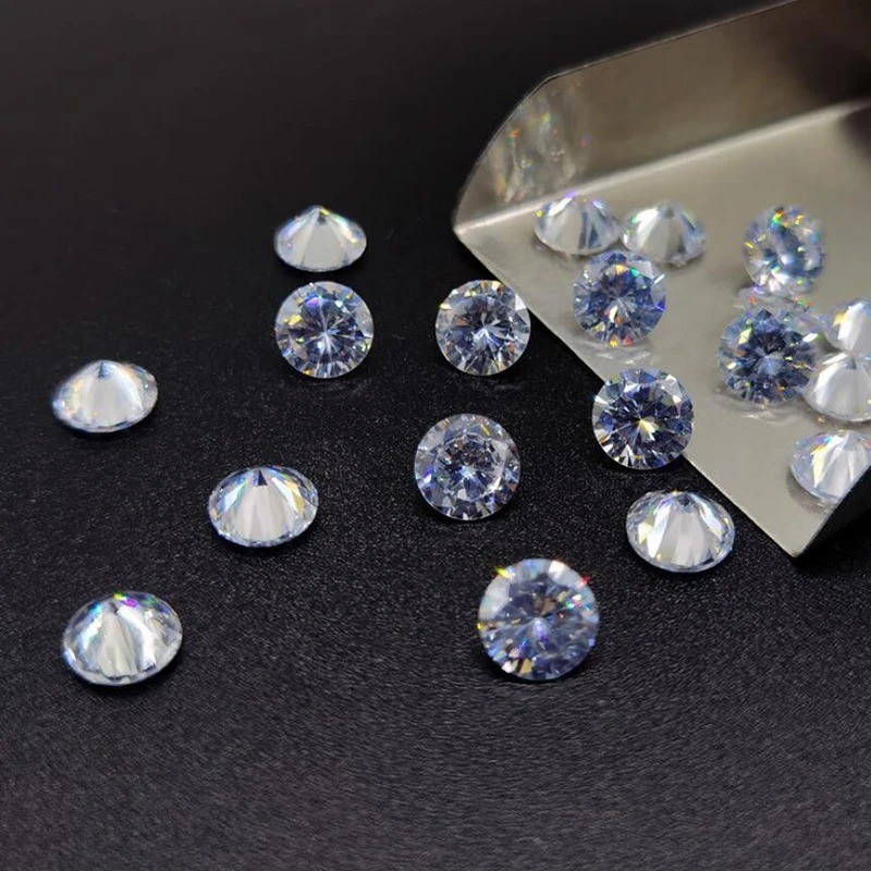 Round Cut 5A Cubic Zirconia Stone Mix Colors 15 Loose CZ Stones Synthetic Gems.