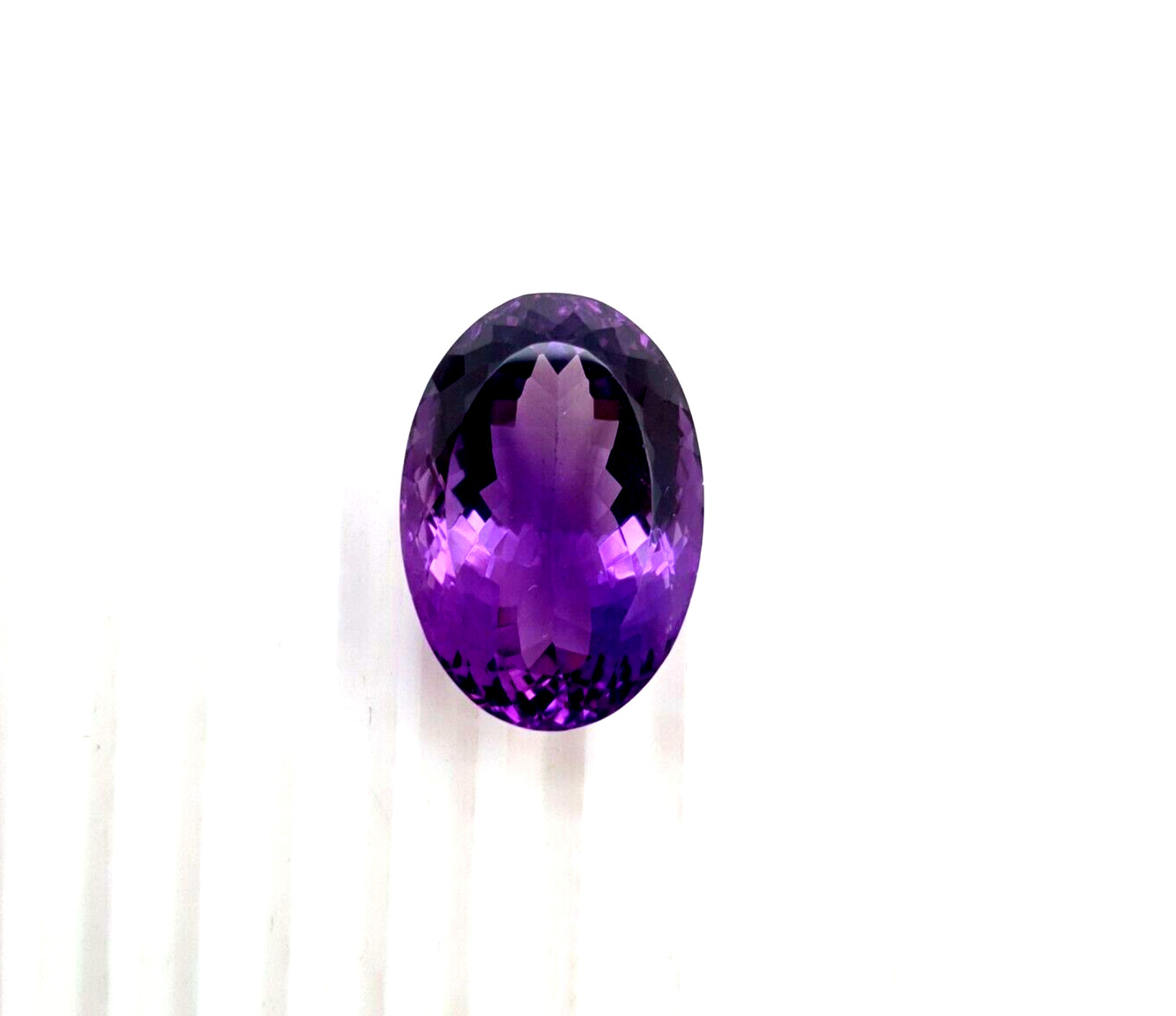 30 CT Natural Amethyst Oval Cut Loose Gemstone 16.40×23 MM ~GTL Certified