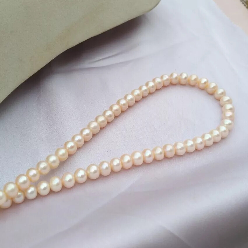 Perfect AAA+7-8mm South Sea Pearl Necklace 14K Gold 18/36 inch