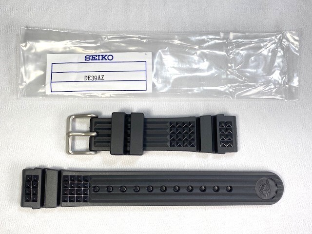 Seiko Genuine 20mm Diver’s Watch UrethaneBand Black DE39AZ for SBDX001/8L35-0010