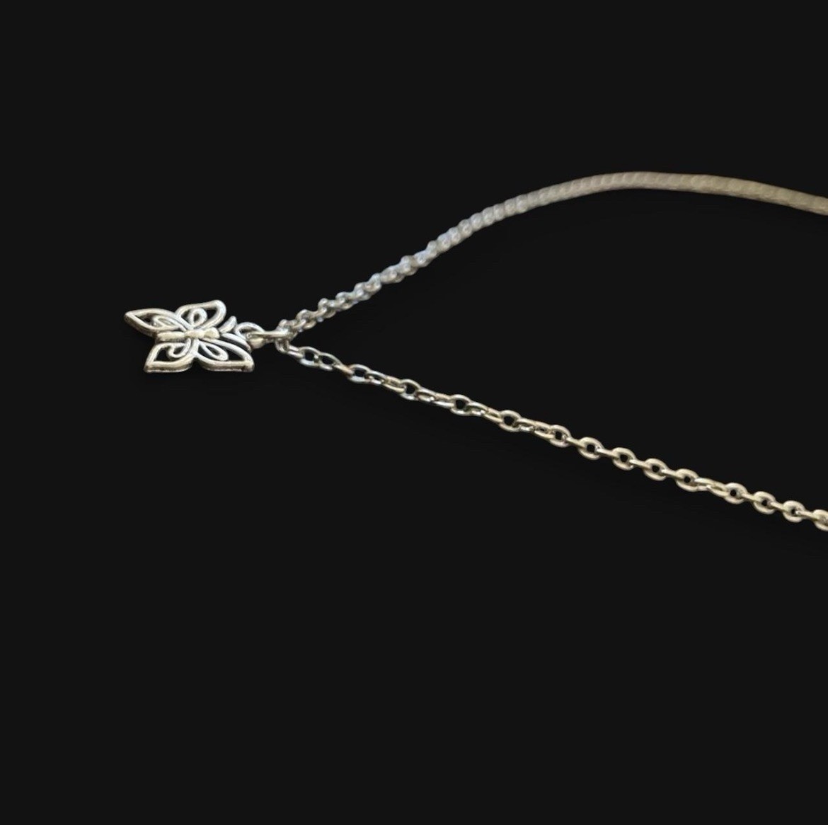 Silver Butterfly Necklace