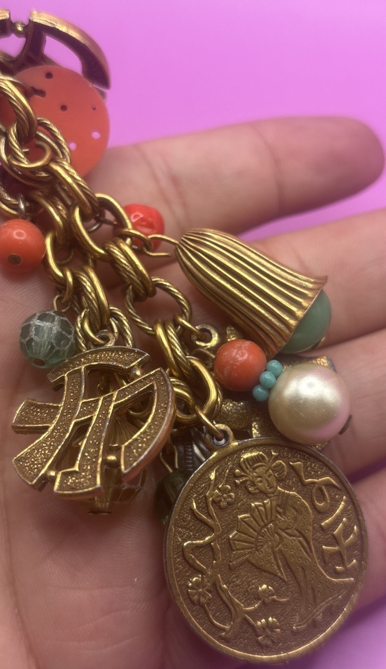 Asian Charms Bracelet Germany?? Vintage 1950’s/60’s