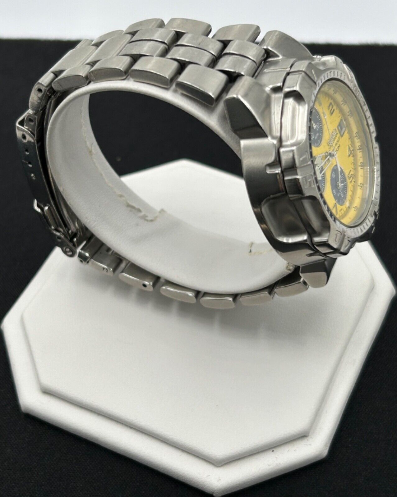 Seiko Chronograph 200m Rotating Bezel Date 7T62-0CL0 Men’s Quartz Watch – Runs