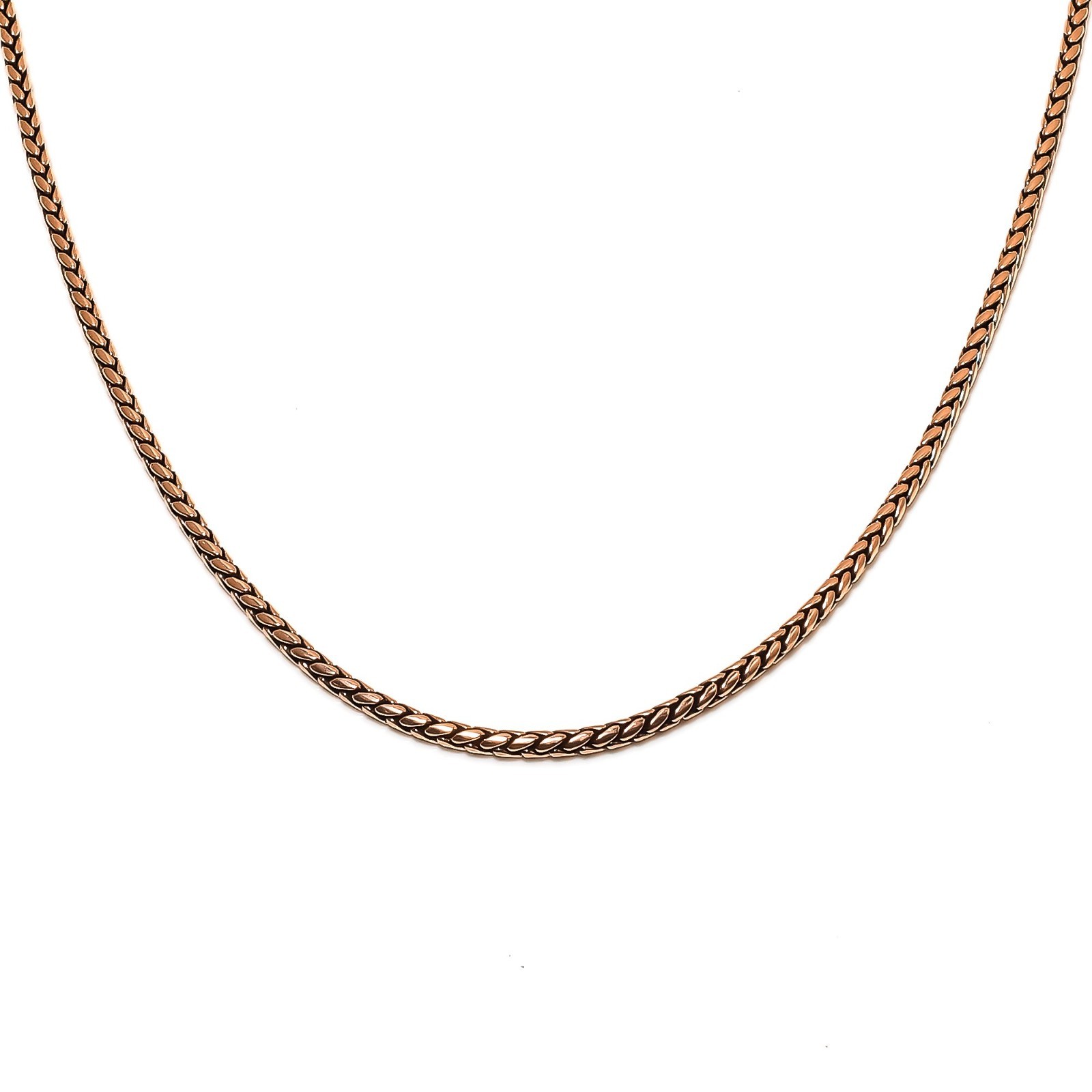 Pure Copper Bar Chain Bar Chain For Pendant Solid Oxidized Chain For Men & Women