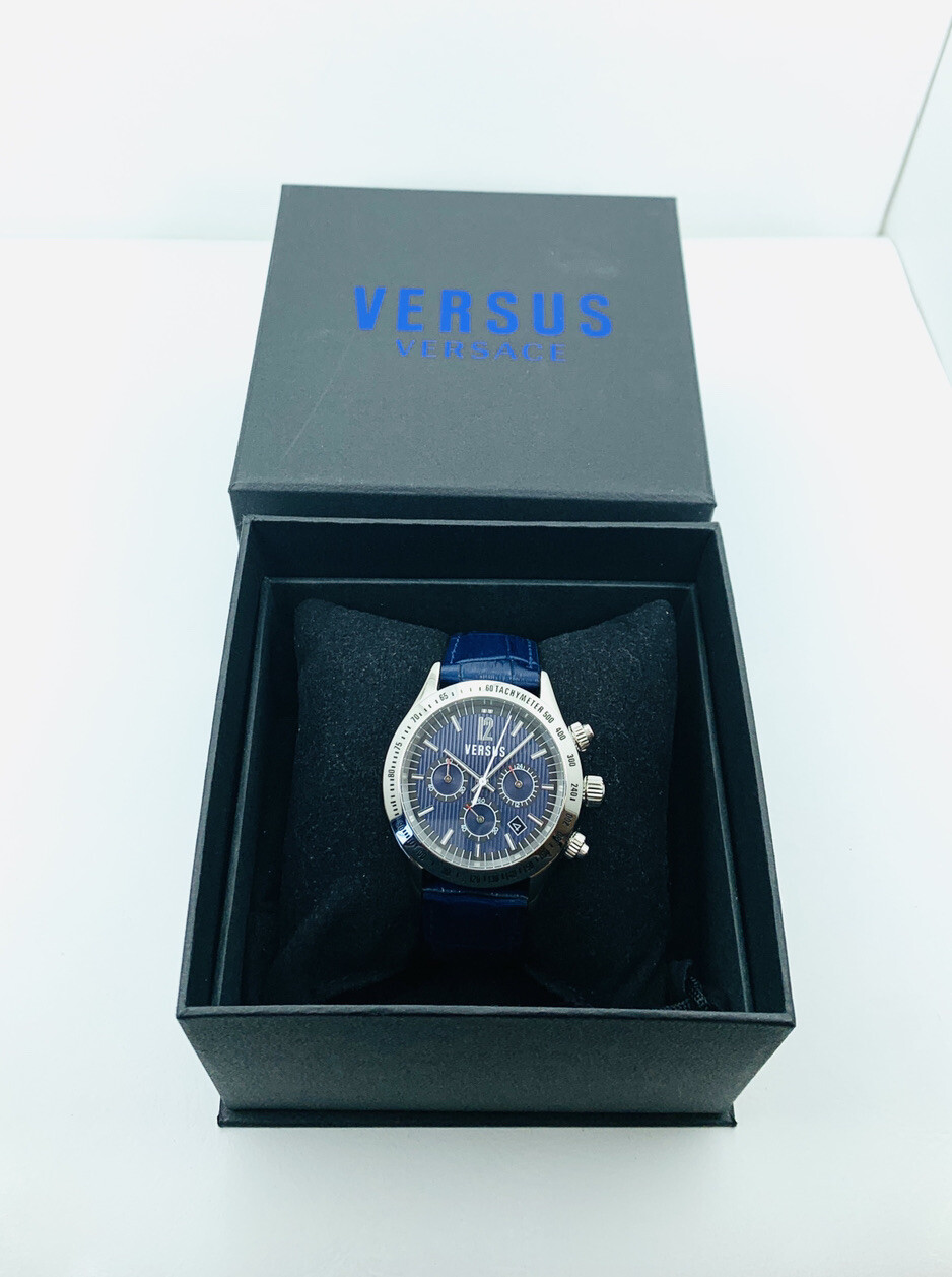Versus by Versace SGC020012 Cosmopolitan Chronograph Men’s Blue Strap Watch