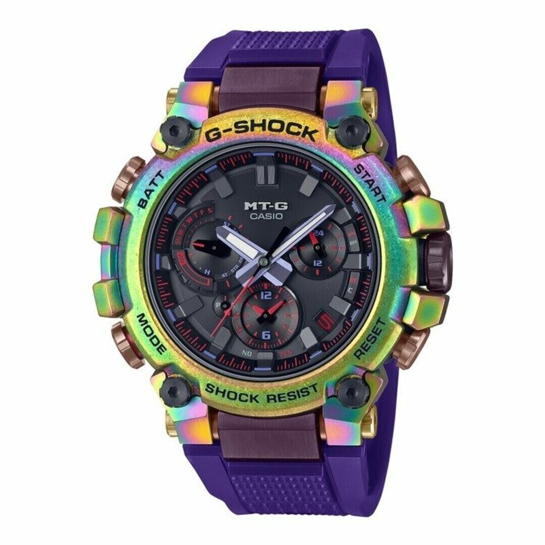 CASIO G-Shock MTG-B3000PRB-1A Analog Bluetooth Radio Solar Carbon Purple