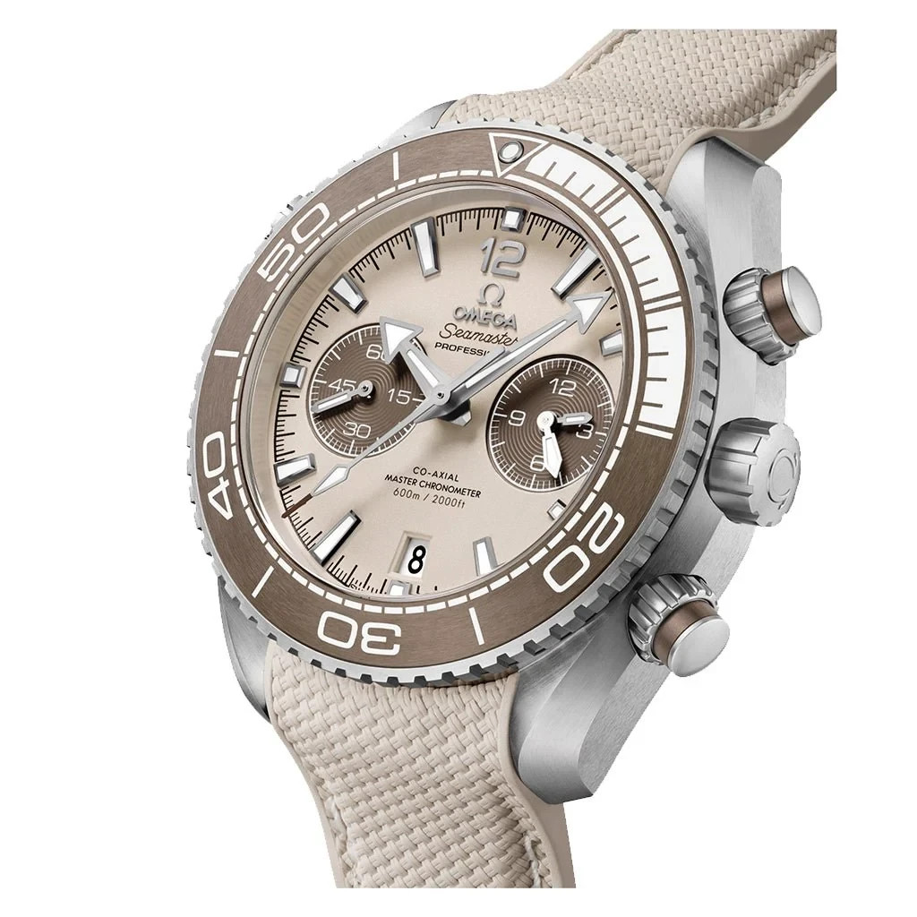 Omega Seamaster Planet Ocean 600M Beige Dial Chronograph 215.32.46.51.09.001
