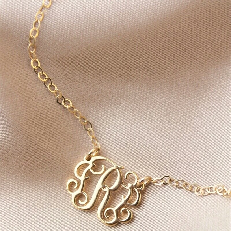 Custom Monogram Initials Anklet In Box Leg Chain Ankle Boho Jewelry Gift for Her