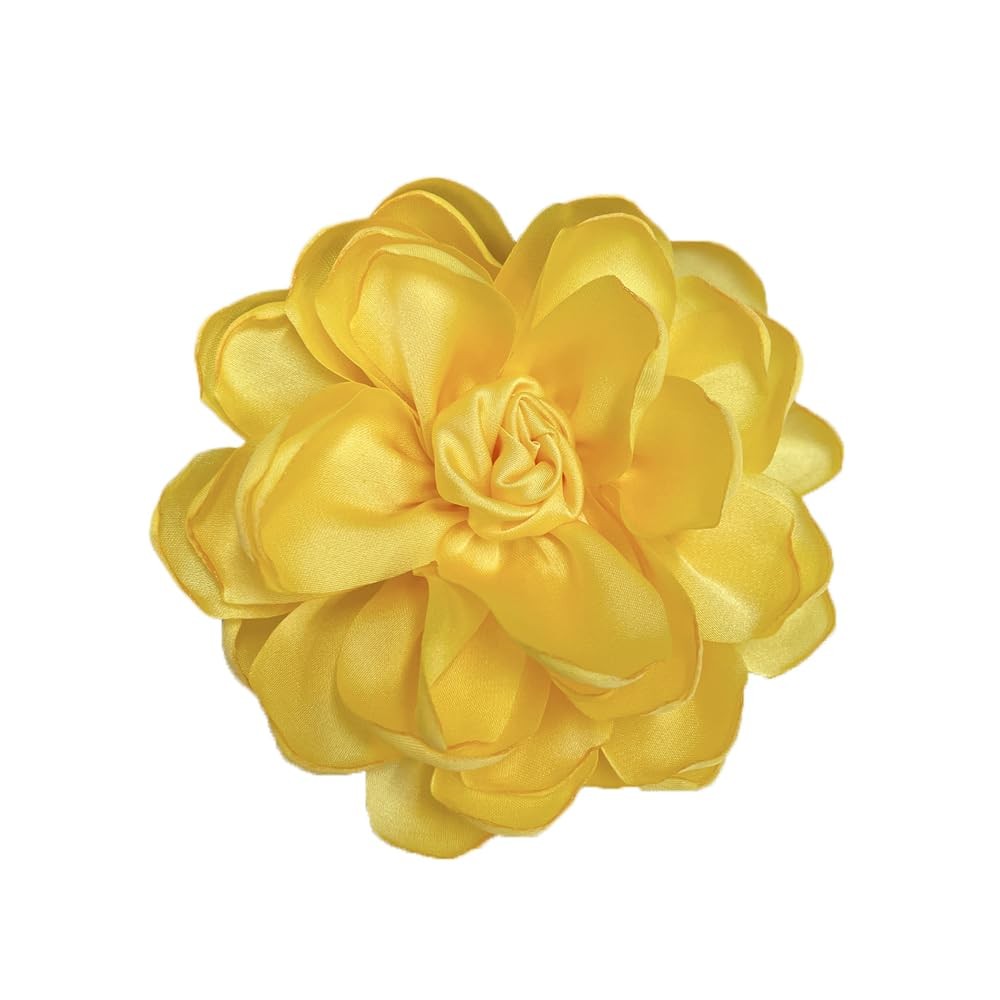 Dainty Fabric Rose Flower Large Brooch Lapel Pins Flower Brooches Pin Classic