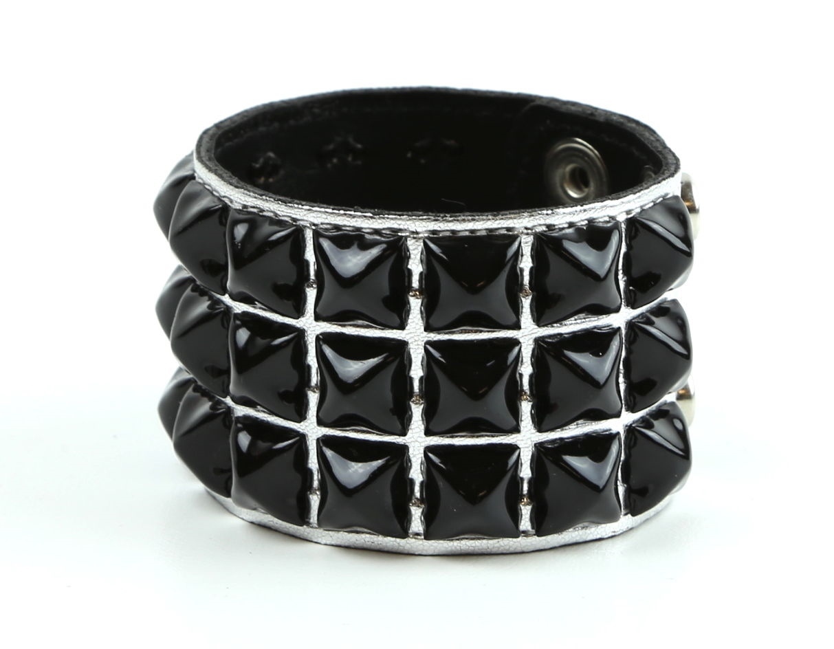 Studded Punk Bracelet Punk gothic Shiny Wristband Zombie Metal Rock Deathmetal