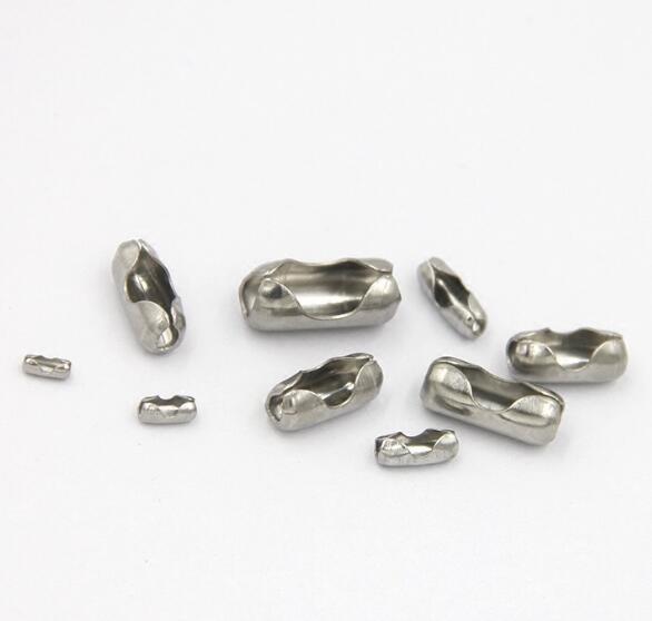 in bulk 1.5-8MM DIY Jewelry Stainless Steel Silver Beads Ball Chain Connector