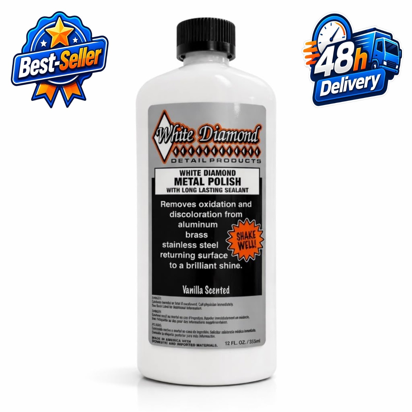 Schultz Laboratories Metal Polish Cleaner & Protectant 12 fl oz