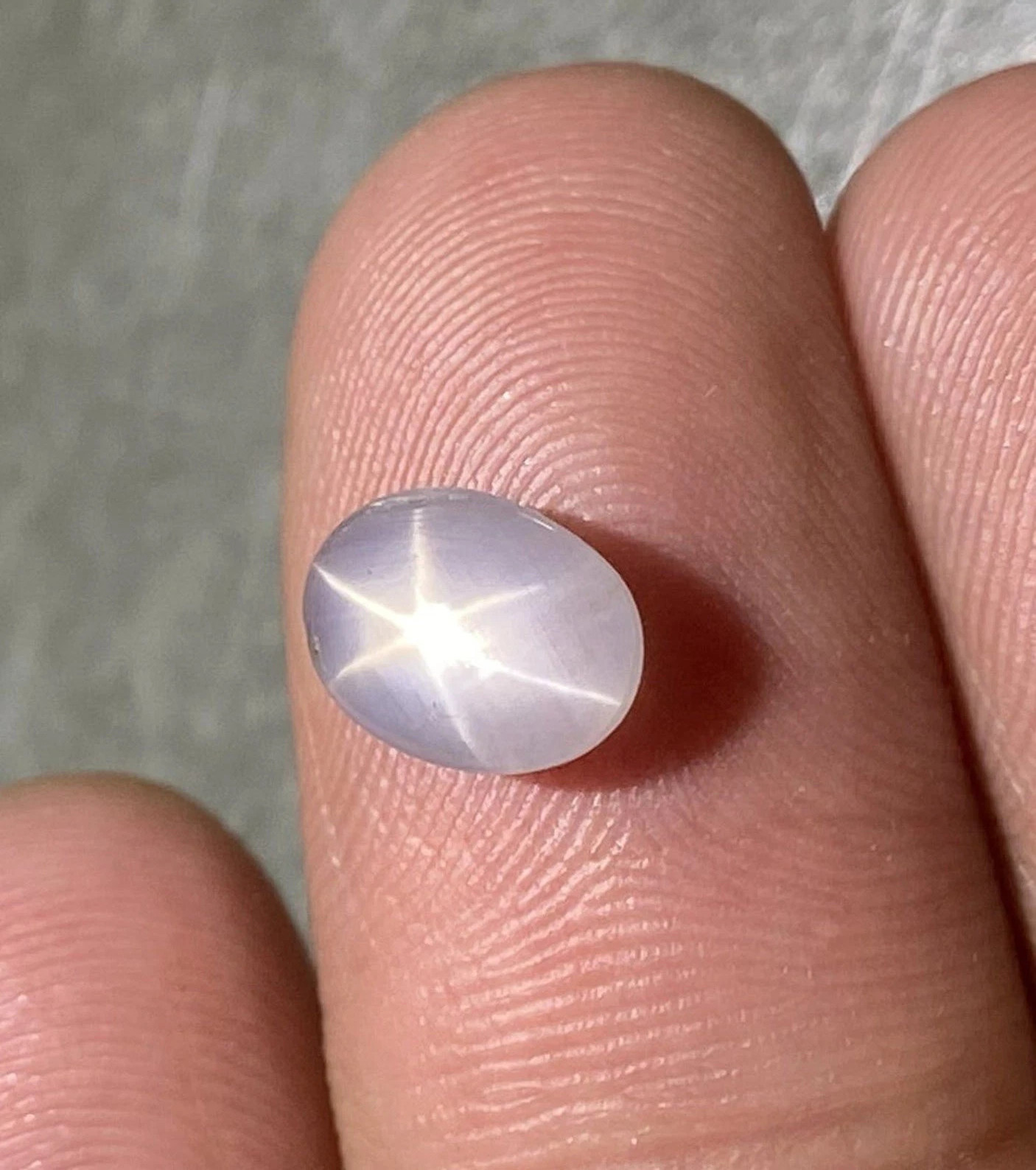 8.20Ct Natural 6-Rays White Star Sapphire Oval Cabochon Loose Certified Gemstone