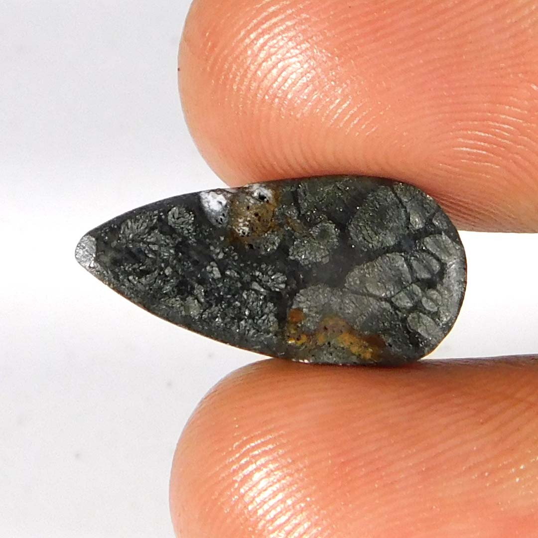 100% Natural Unique MARCASITE Pear Cabochon 6.45Cts. Loose Gemstone