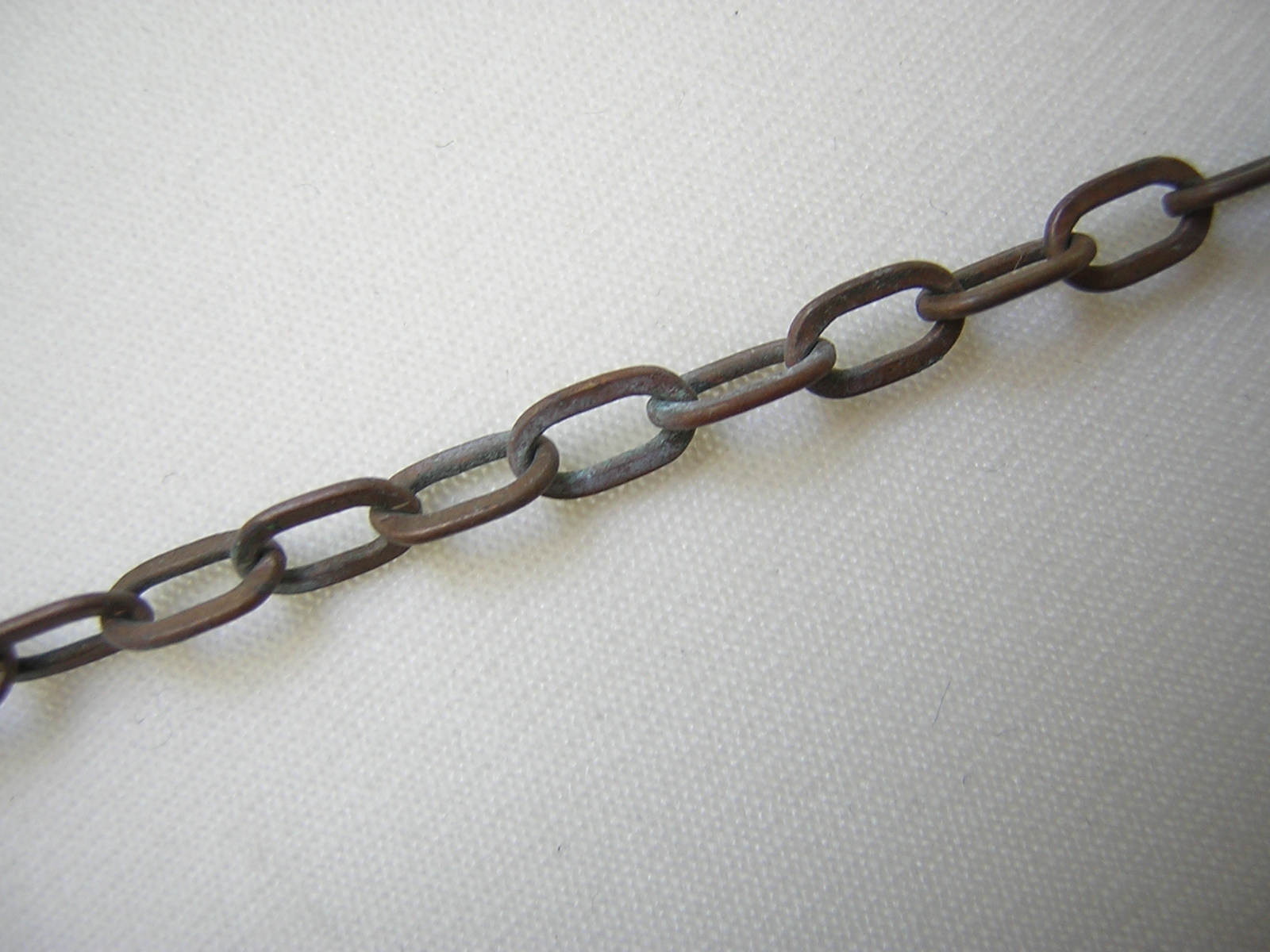 Vintage Pendant Necklace Enamel Copper 6.6 X 4.0 Cm/61 Cm