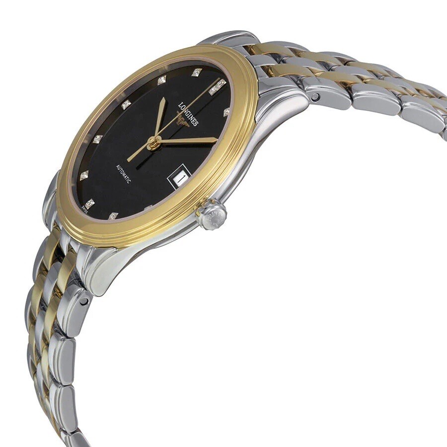 Longines Flagship Diamond 35.6mm Men’s Black Dial Watch L4.774.3.57.7
