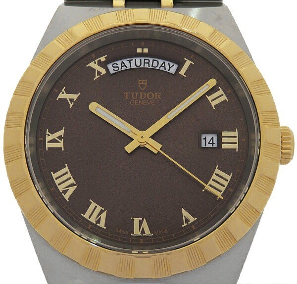 Tudor Royal Automatic Watch 28603 41mm Brown Dial Men’s