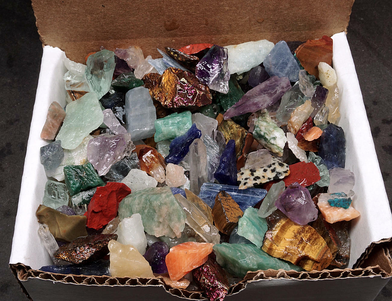 Crafters Collection 1/2 Lb Natural Crystals Mineral Specimens Mixed Gemstones