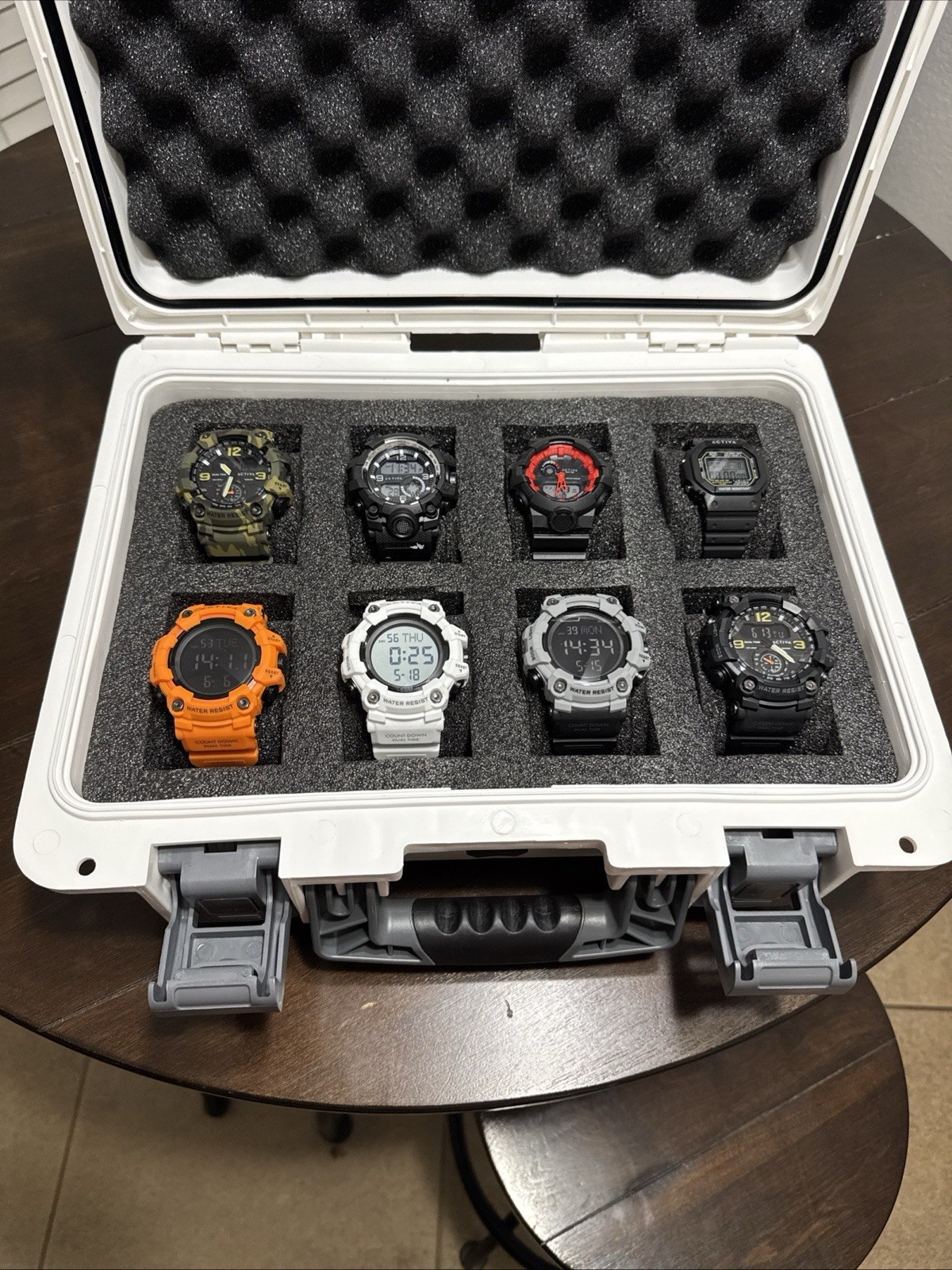 NEW 8 Men’s Activa Sport Watches With Invicta 8 Slot Hard Case !