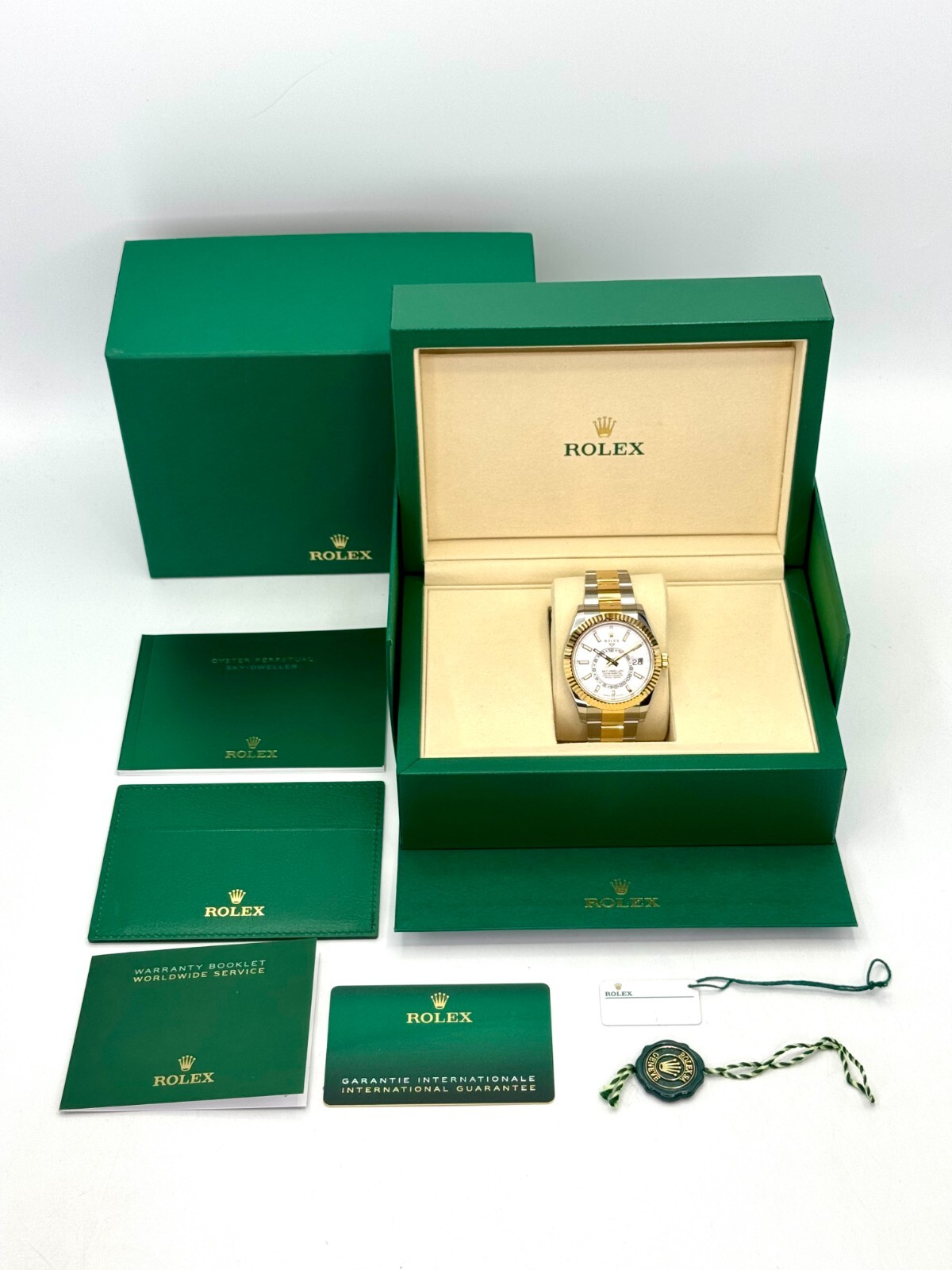 NEW 2025 Rolex Sky-Dweller 42mm 336933 Two-Tone Oyster White Dial