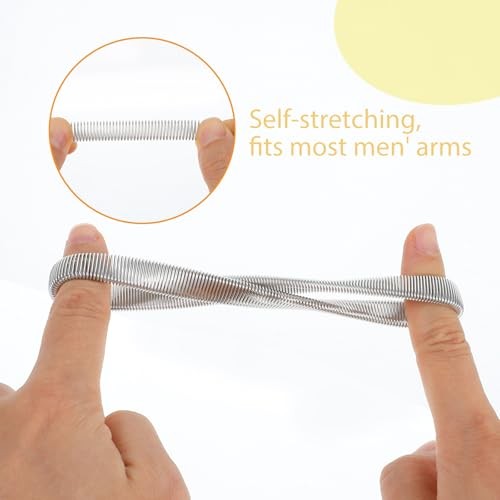 Larrel 6PCS Sleeve Garters for Women and Men, Anti-Slip Sleeve Holders, Metal
