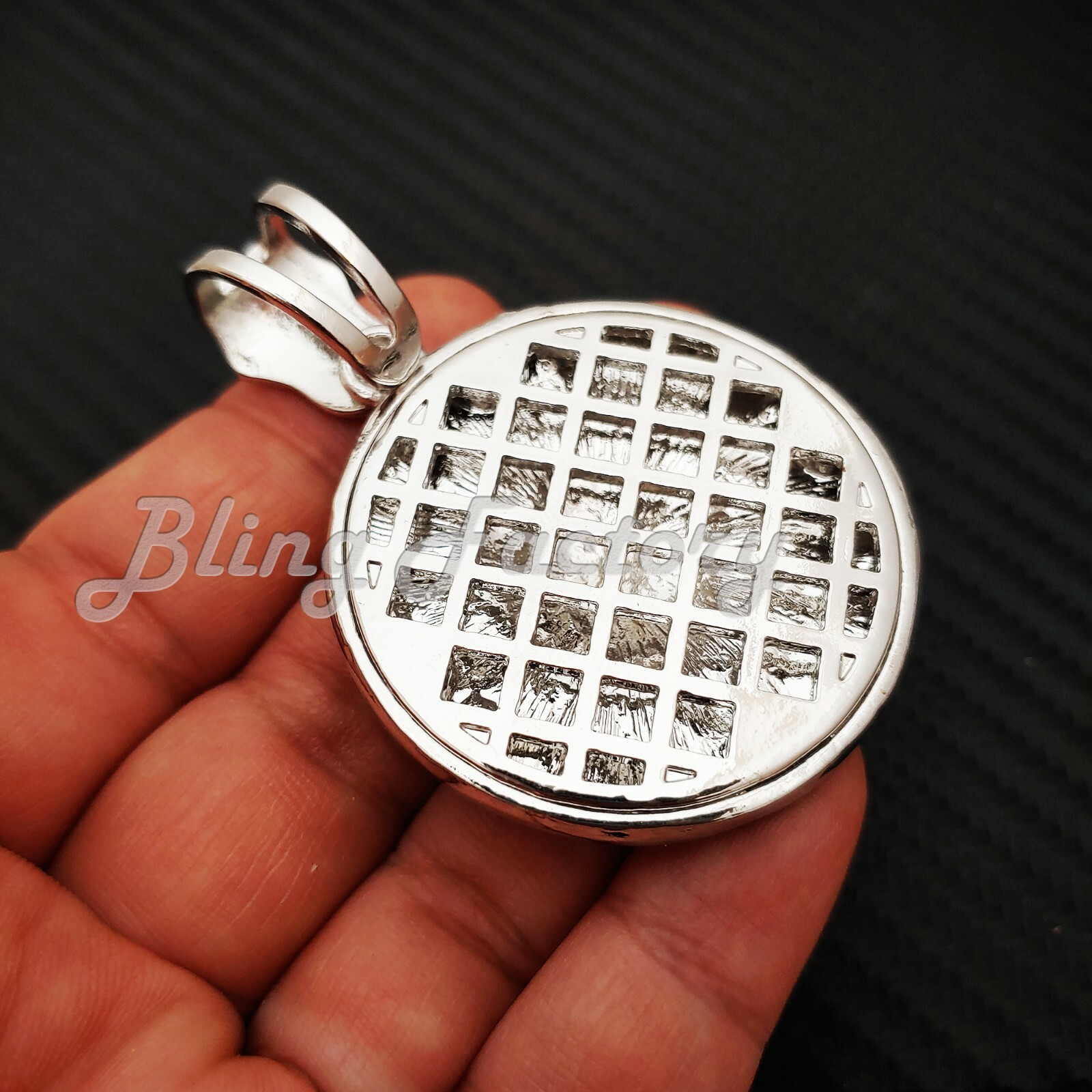 HIP HOP ICED THE WORLD IS YOURS BLING RAPPER’S FASHION LAB DIAMOND CHARM PENDANT